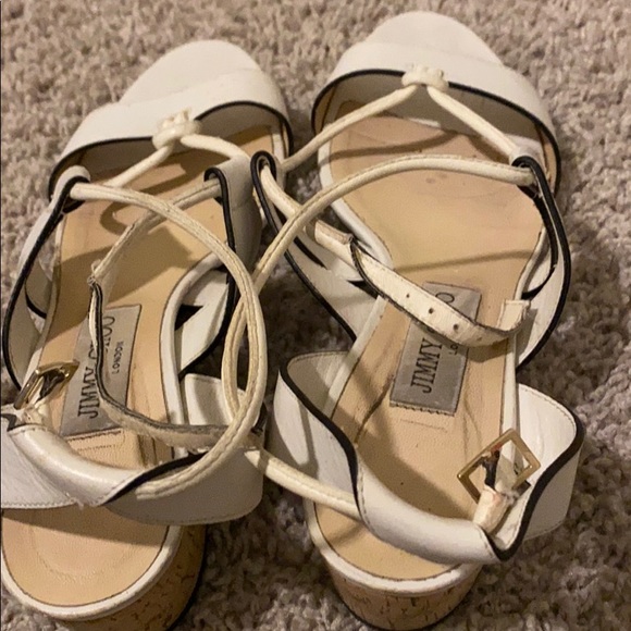 White Jimmy Choo Sandals - Picture 2 of 5